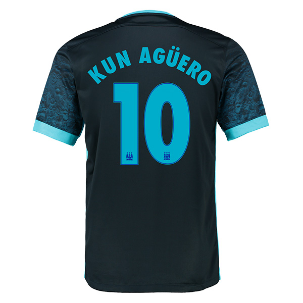 Manchester City 2015-16 UCL KUN AGUERO #10 Away Jersey